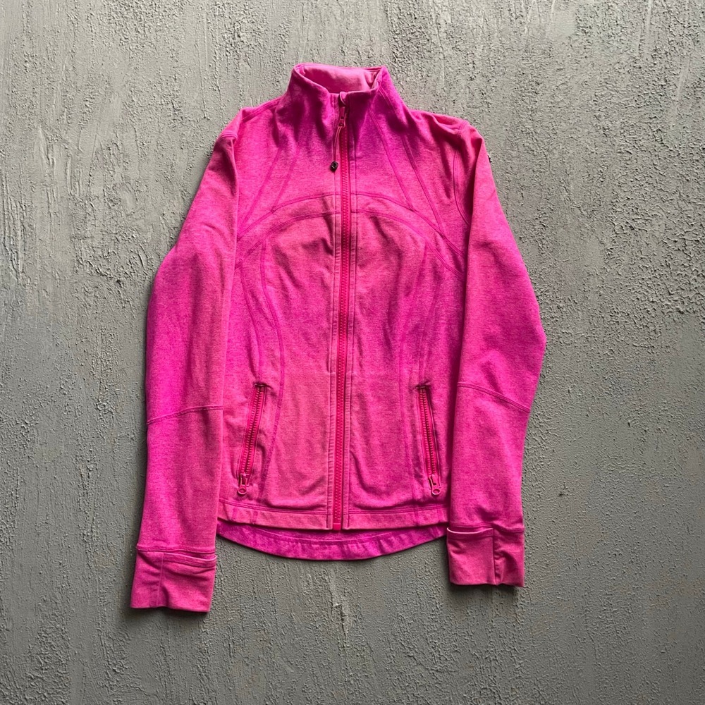 Lululemon Define Full Zip Athletic Jacket Women Size 8 Pink